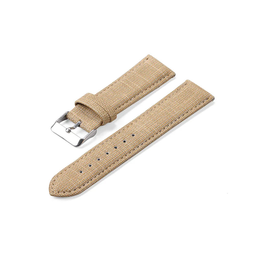 Vintage Denim Pattern Nylon Leather Watch Strap Band 12 14 16 18 20 22mm