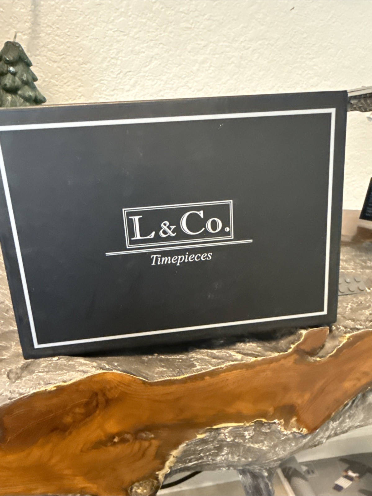 NWT L&Co. Men’s Black Tone Watch, Wallet, Pen Set Link Band 7.5″ Max RunningTes