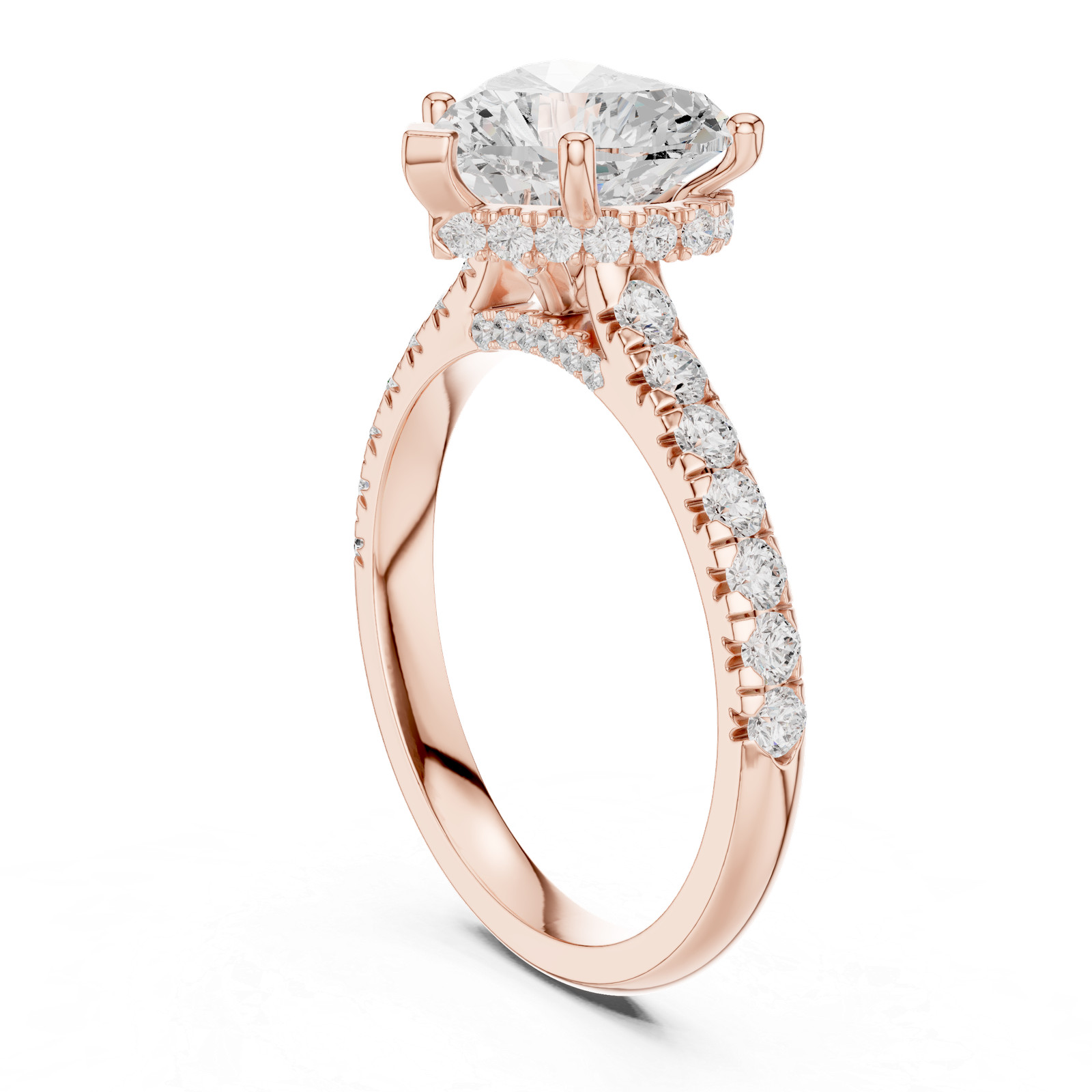TCW 3.1 Ct VVS1 Lab Grown Diamond Heart Luxury Engagement Ring 14k Gold Over