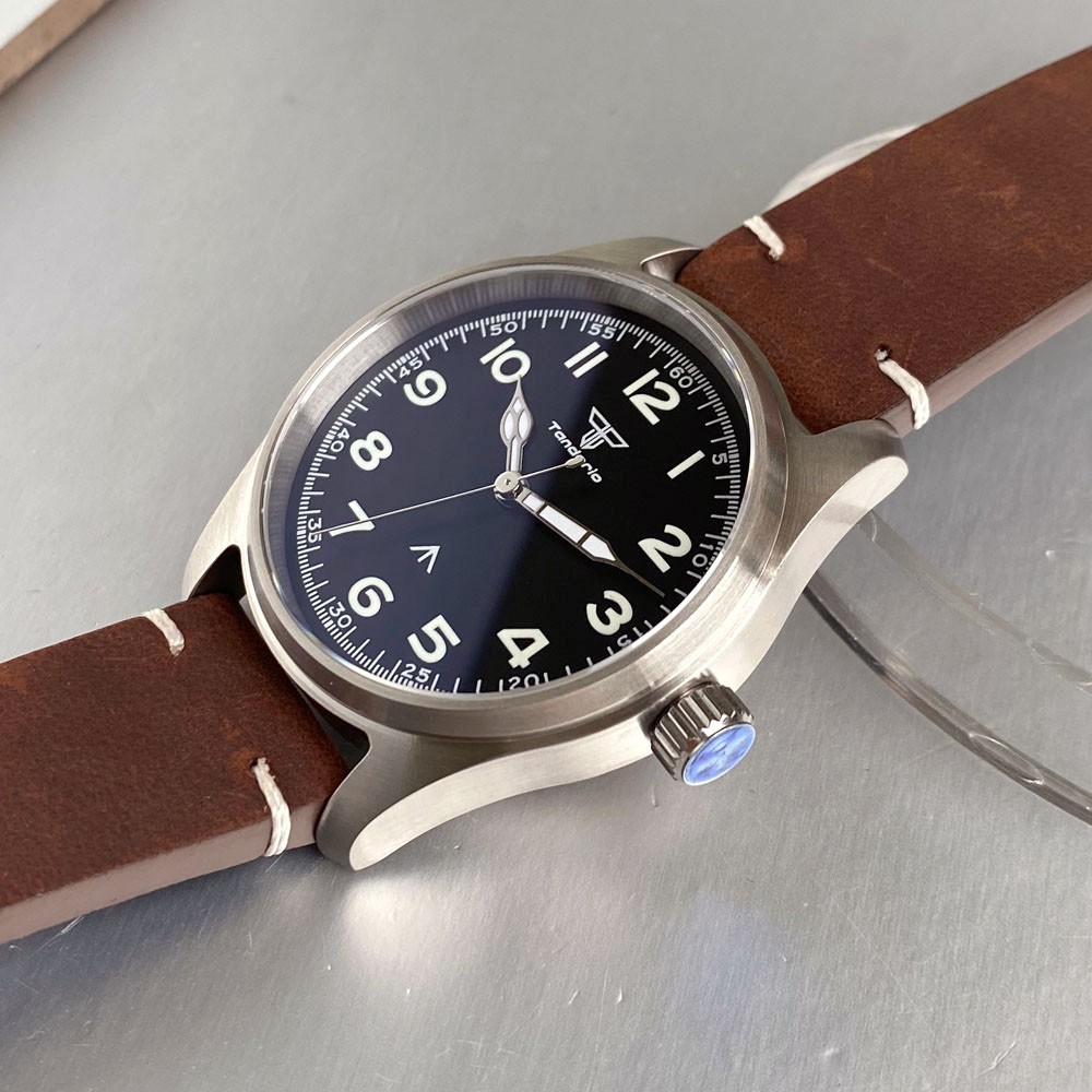 Tandorio 39mm Arabic Luminous 20ATM Sapphire Automatic Japan NH35A Men Watch