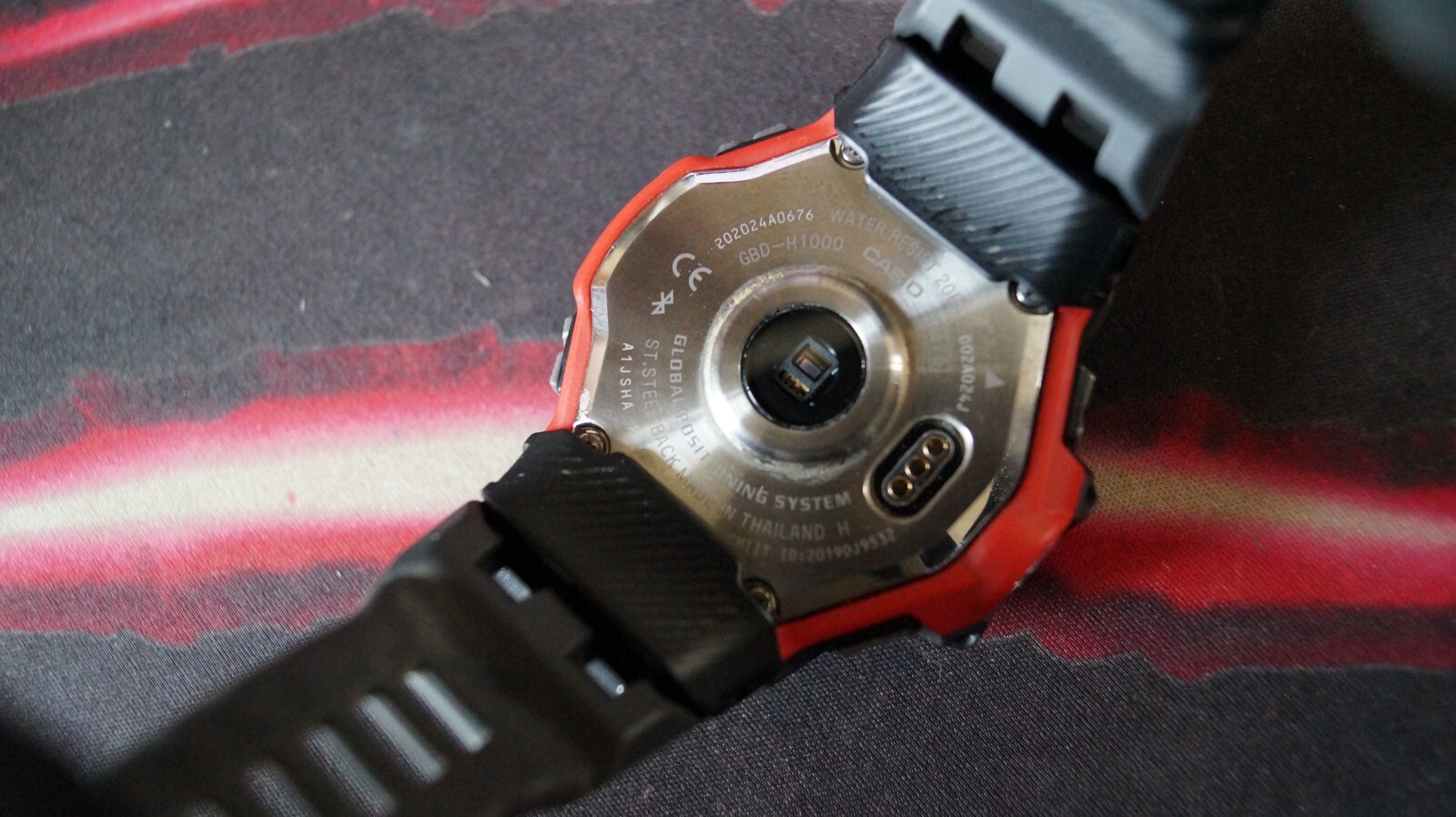 Casio G-Shock GBD-H1000-8 Quartz Watch 3475 54mm Grey Red case G-Squad solar
