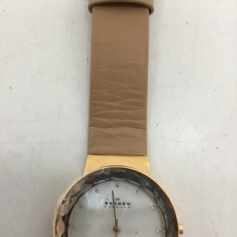SKAGEN Analog (Quartz) Watch SKW2168 Leather Belt USED 2ND 10135183