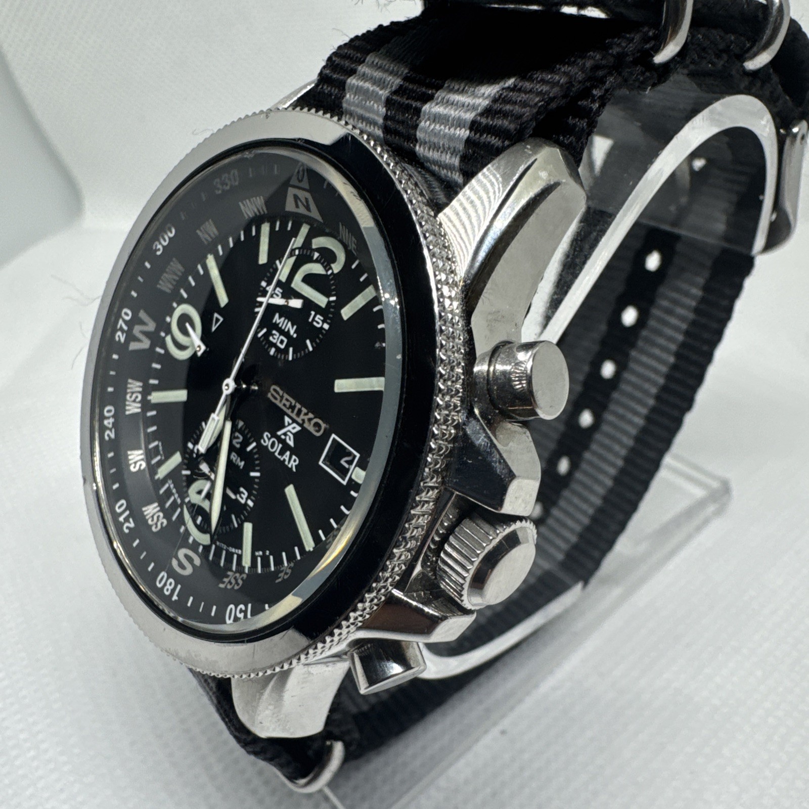 Seiko Mens Adventure Solar Classic Casual Watch – SSC081