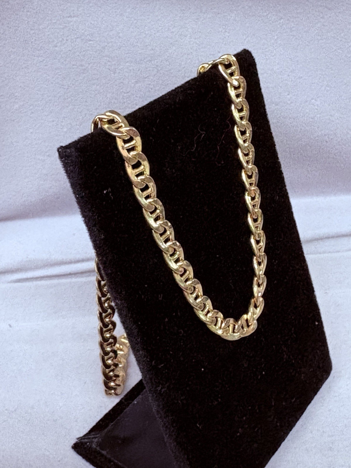 10kt Yellow Gold Mariner Link Chain 17″ Necklace 4.69mm 9.2grams #1019300-3