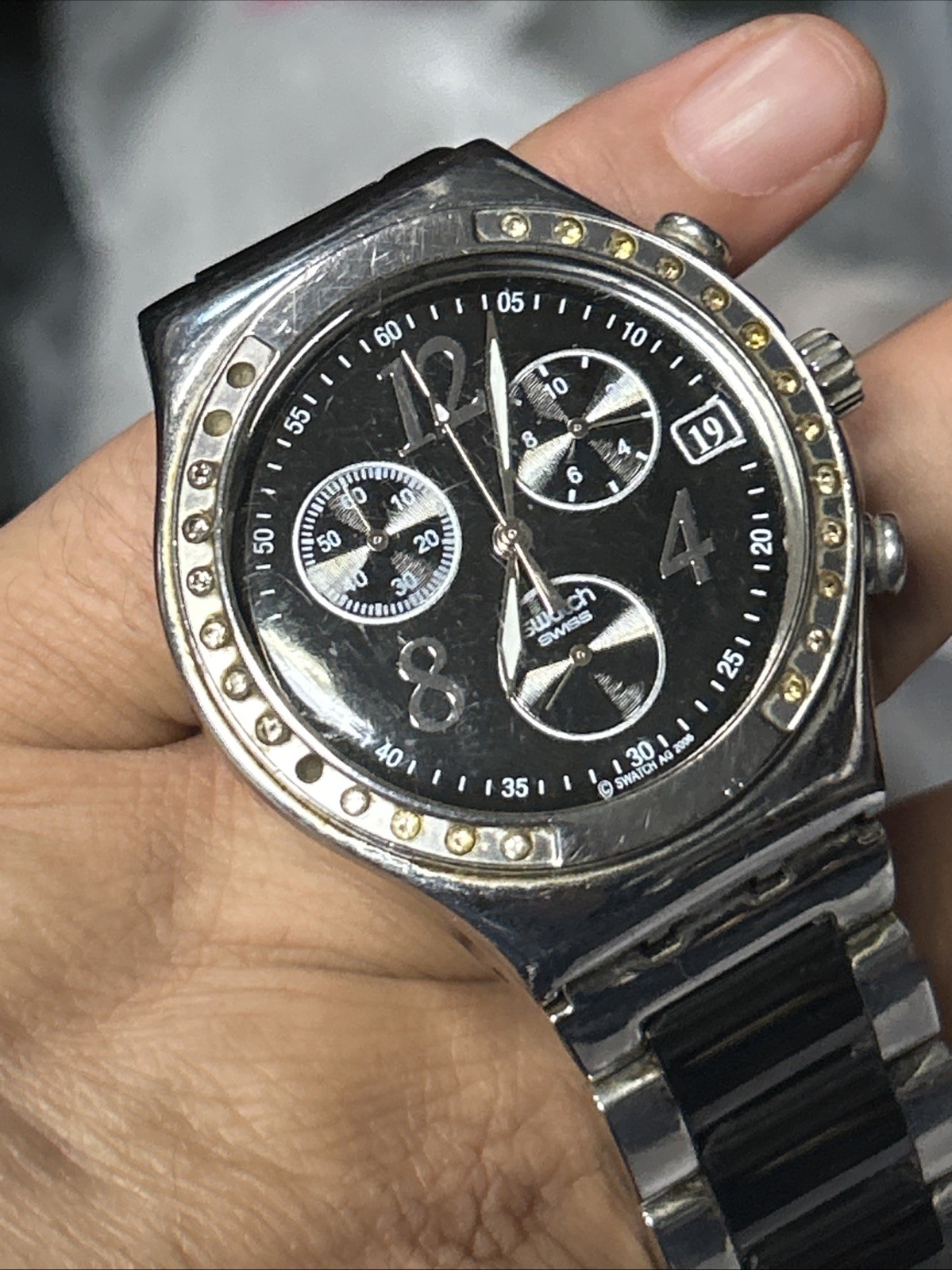 SWATCH CHRONOGRAPH HERRENUHR AG 2006 QUARZ