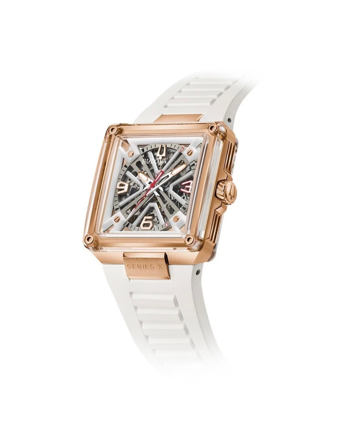 Bulova Men’s Series X Mark Anthony Automatic Skeleton White Watch 41MM 97A194