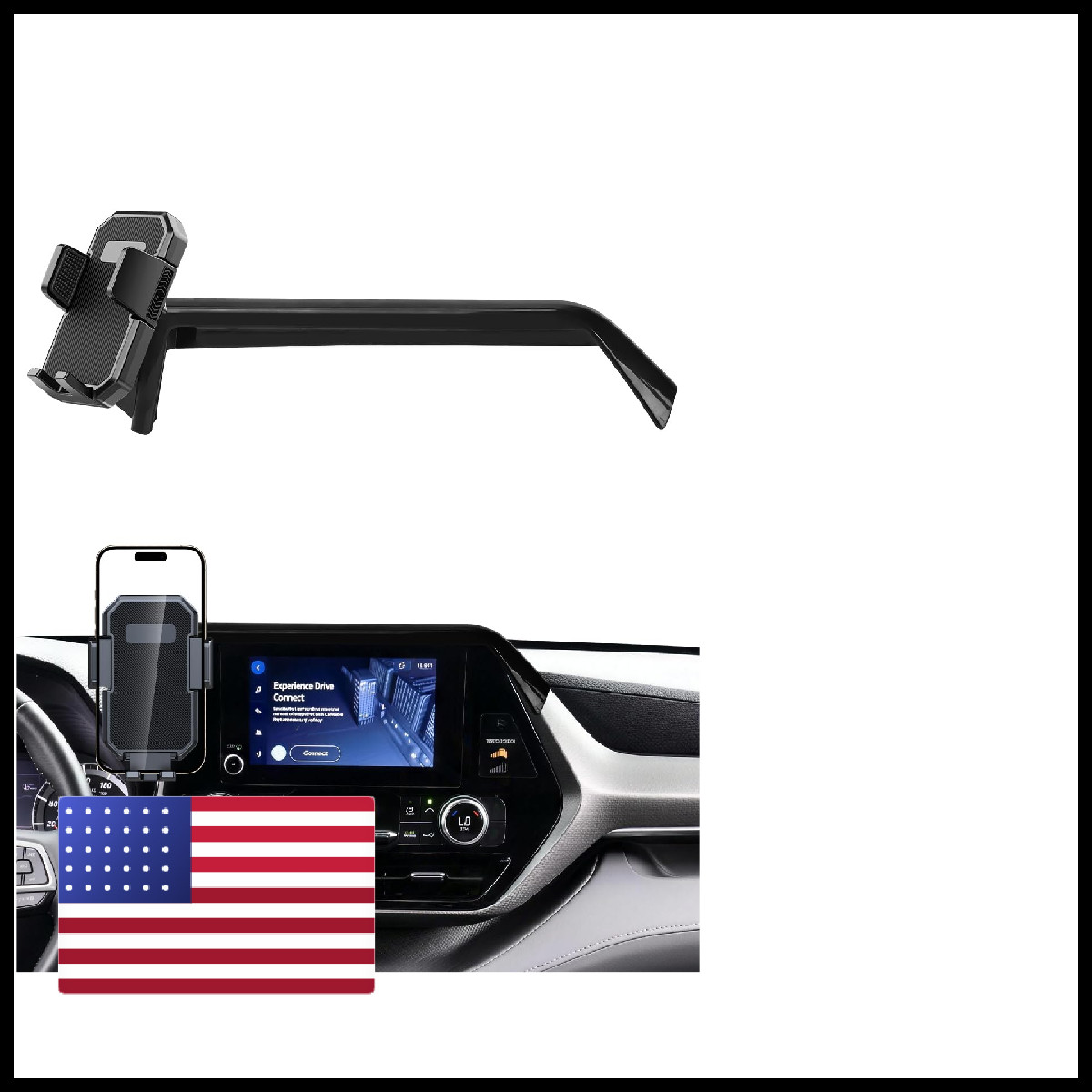 Pzk Car Phone Mount For 2020 2021-2024 2025 Toyota Highlander L/Le/Hybrid