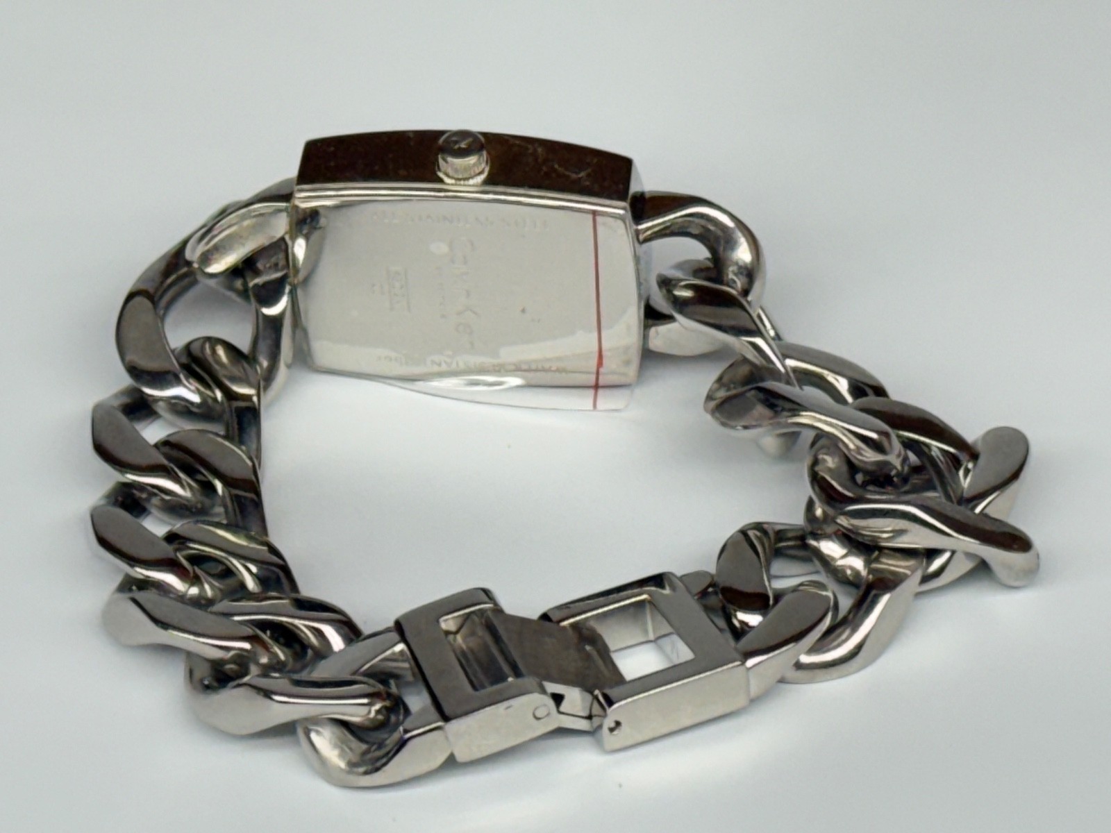 Women’s Calvin Klein Swiss Made Watch K5D 2M1 Stainless Steel Silver Tone Chain