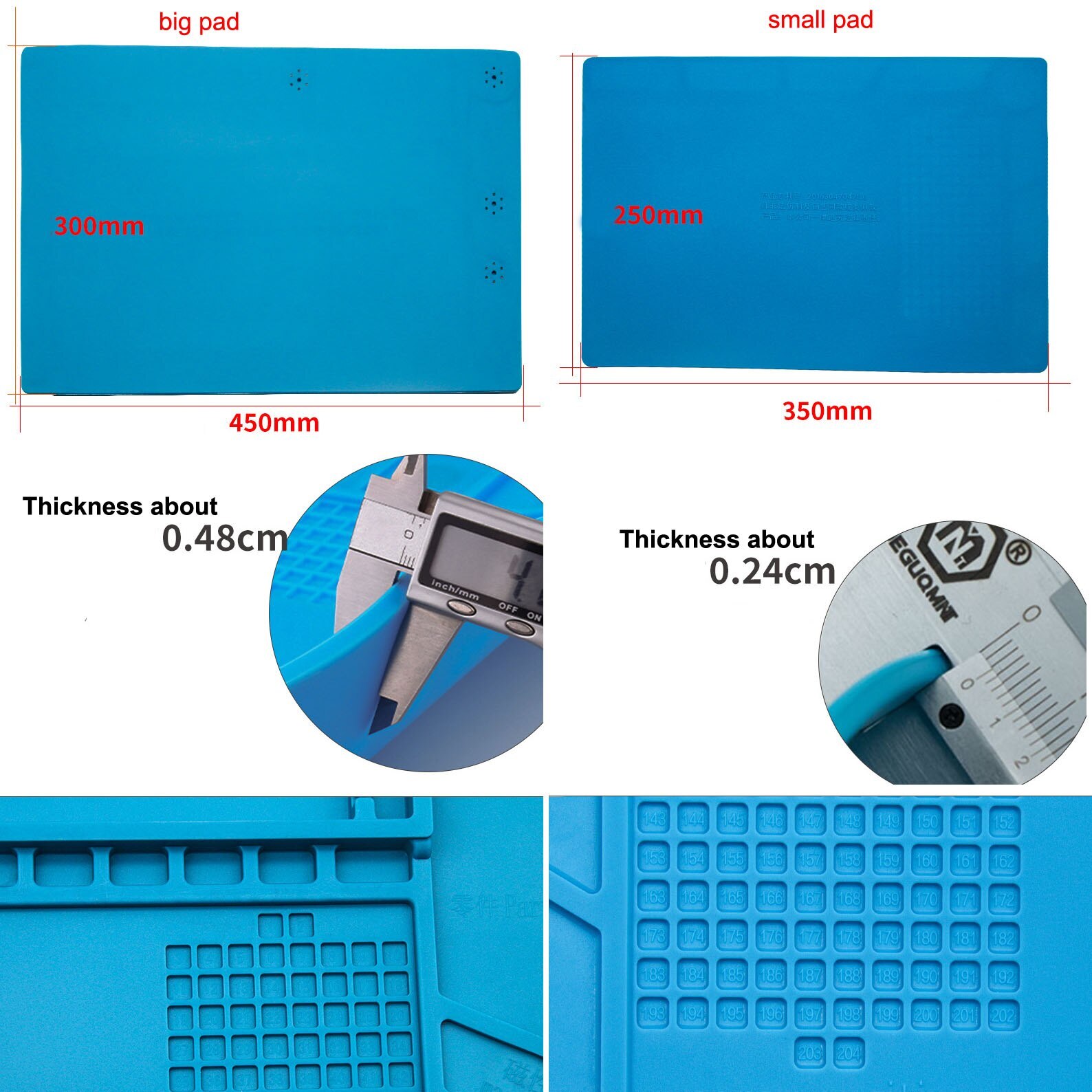 Watch Mobile Phones Camera Repair Silicone Pad Anti Slip Rubber Protective Mat