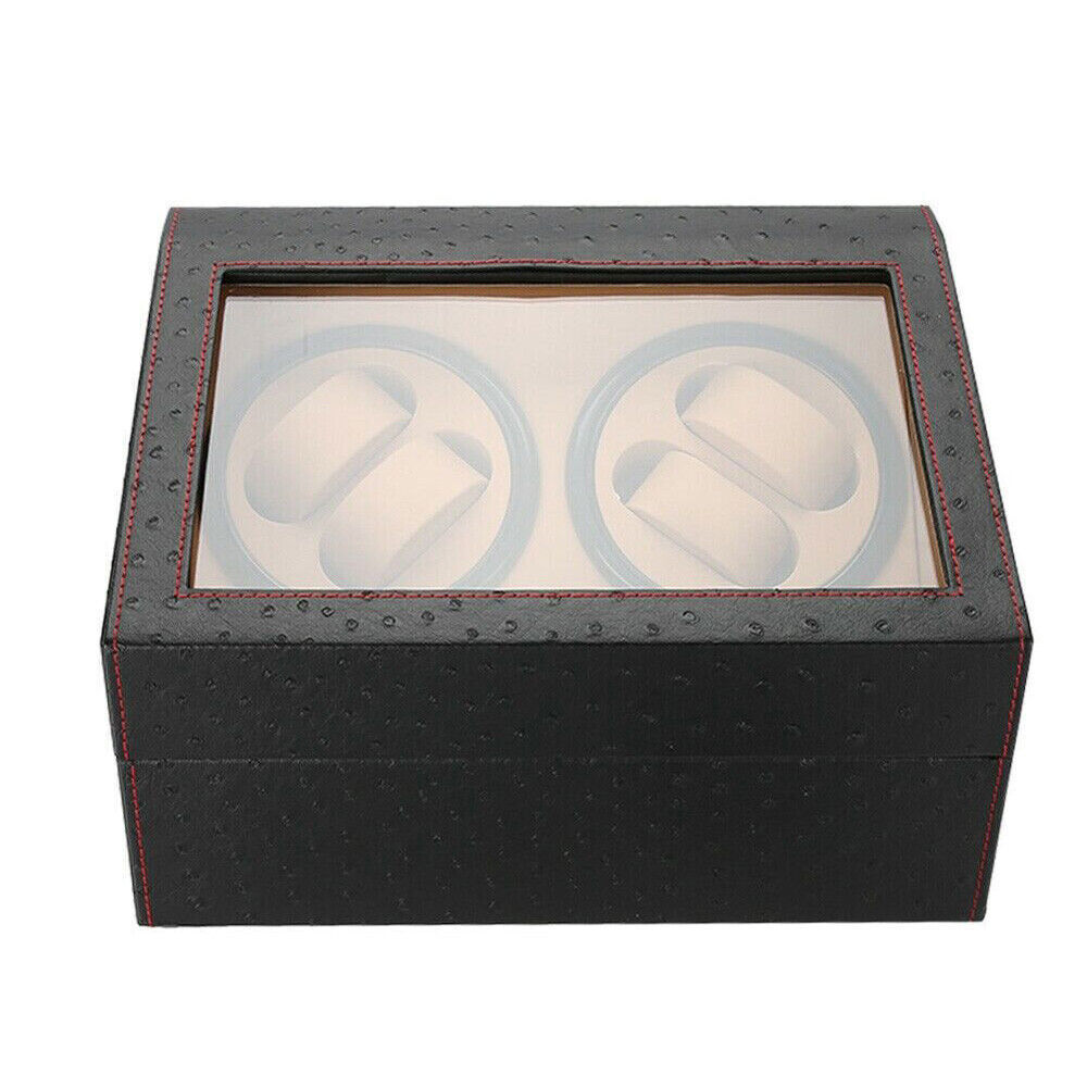 Automatic Watch Winder 4+6 Watch Display Box Quiet Motor Luxury Storage Case HOT