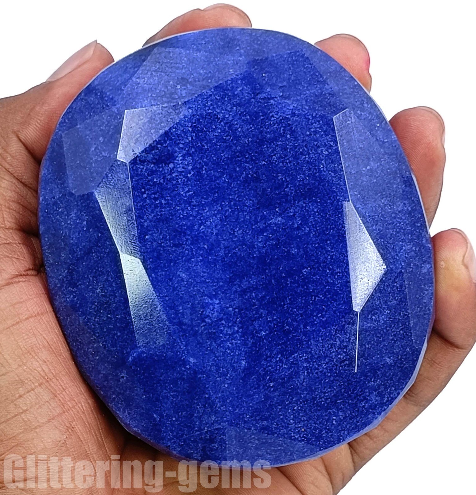 Showpiece 3192Ct Natural Blue Sapphire Oval Cut IGL Certified Huge Gemstone 5DDI