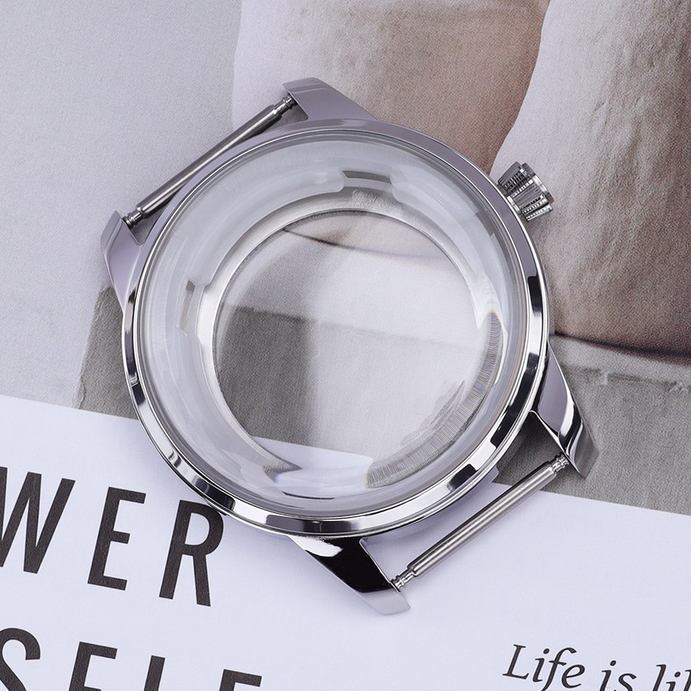 33mm/40.6mm Steel Diver Watch Case Classic Silver 10ATM For Seiko NH35 NH36 NH38