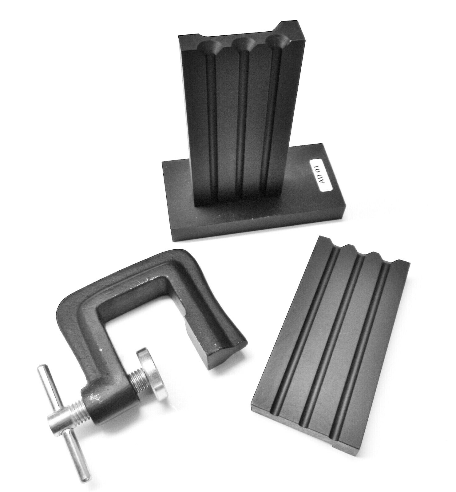 Cast Iron Ingot Mold Reversible Plate & 3 Wire Grooves Upright Mold 120mm Tall