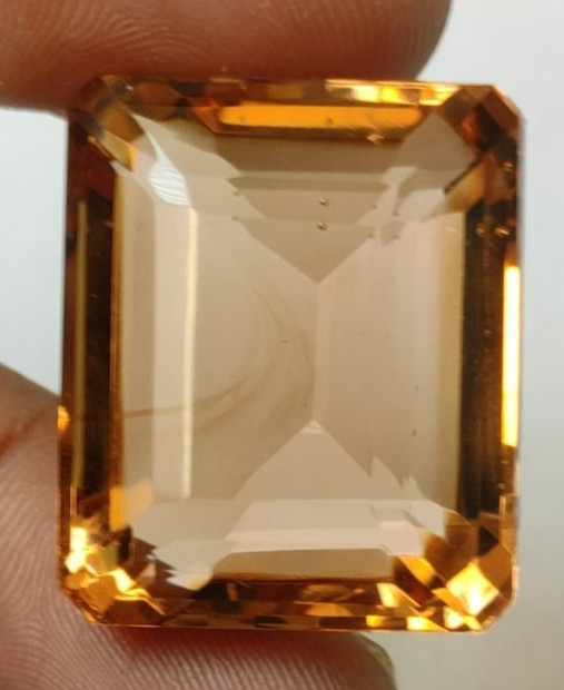 AAA+ 85.80 Ct. Large Imperial Topaz Emerald Cut Loose Gemstone Gift for Birthday