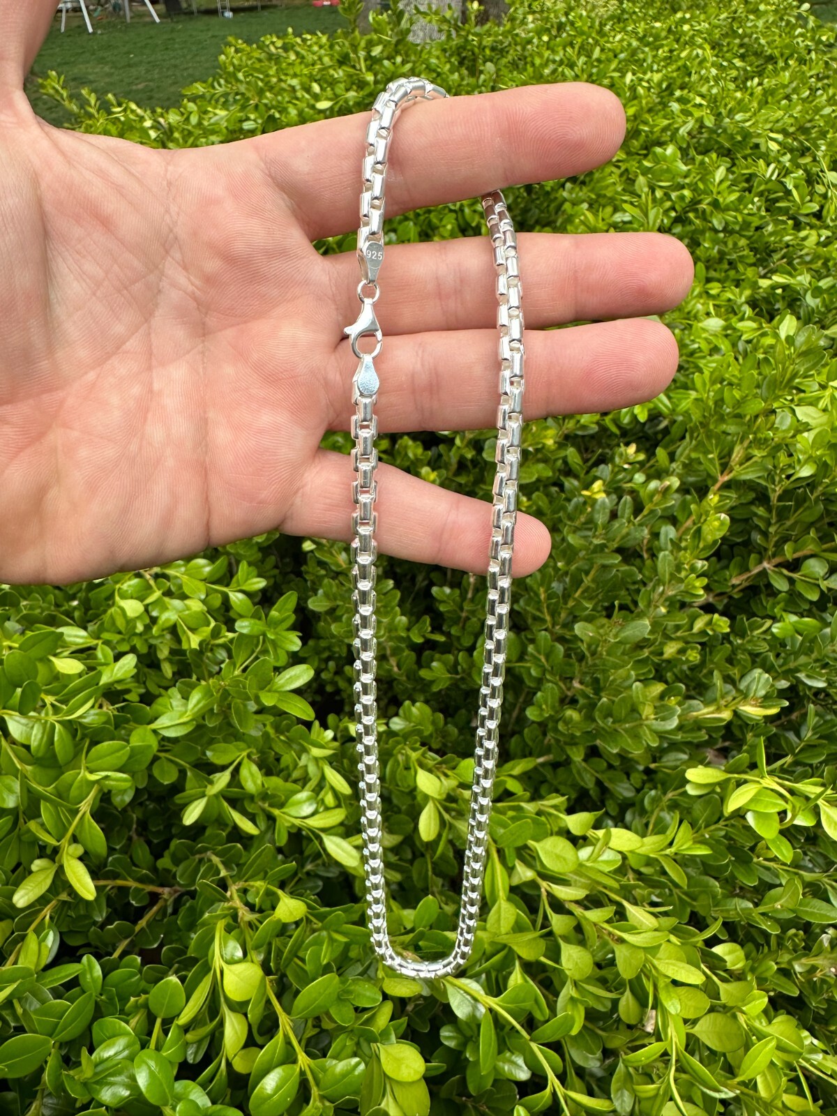 925 Sterling Silver 6mm Men’s Rounded Rolo Hermes Link Chain Necklace Bracelet