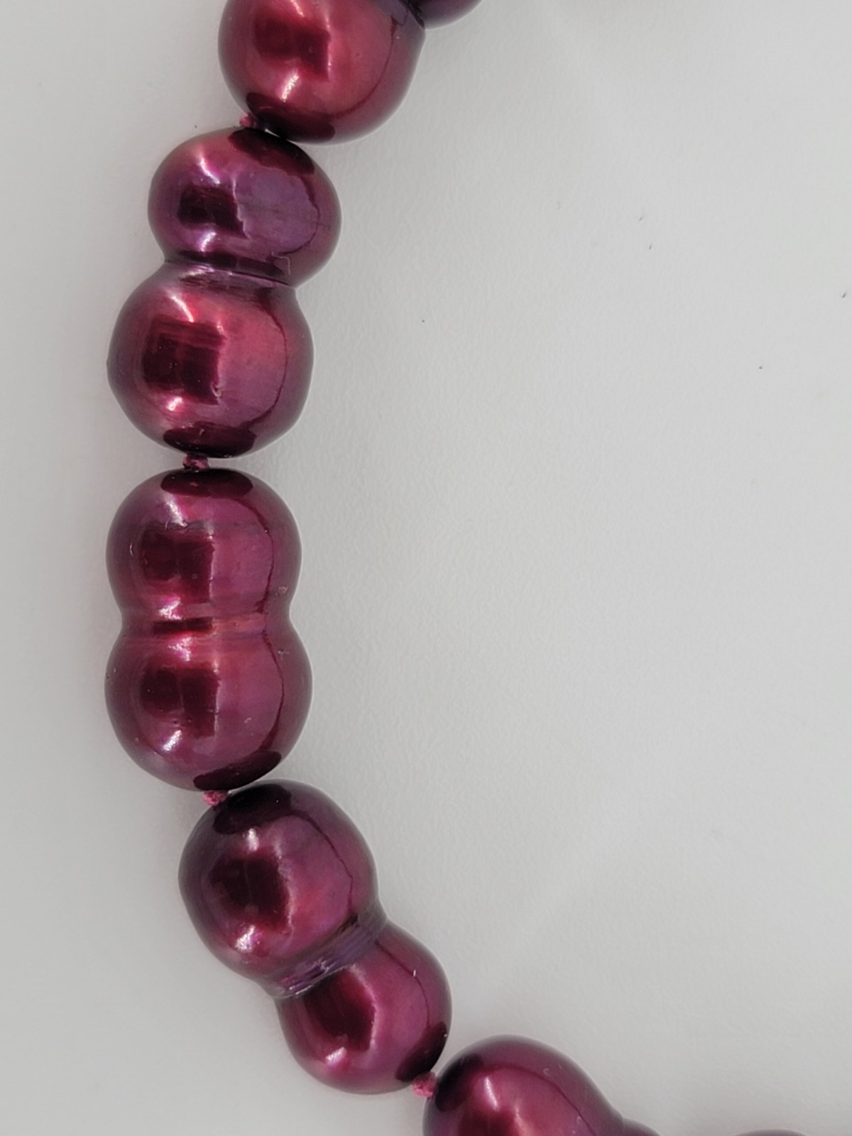 Beautiful HONORA Darker Red/Burgundy Pearl 20 Inch Necklace w/tag