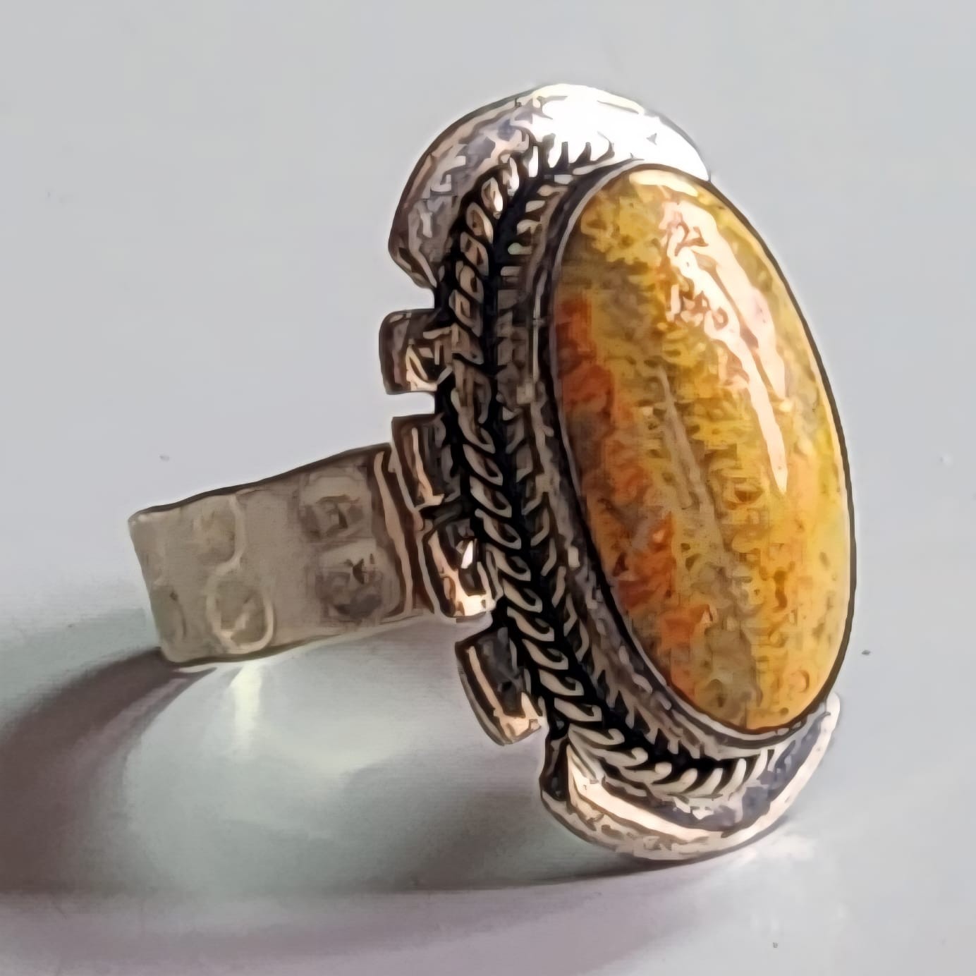 BUMBLE BEE NATURAL GEMSTONE RING 925 SOLID STERLING SILVER JEWELRY RING 3 TO 12