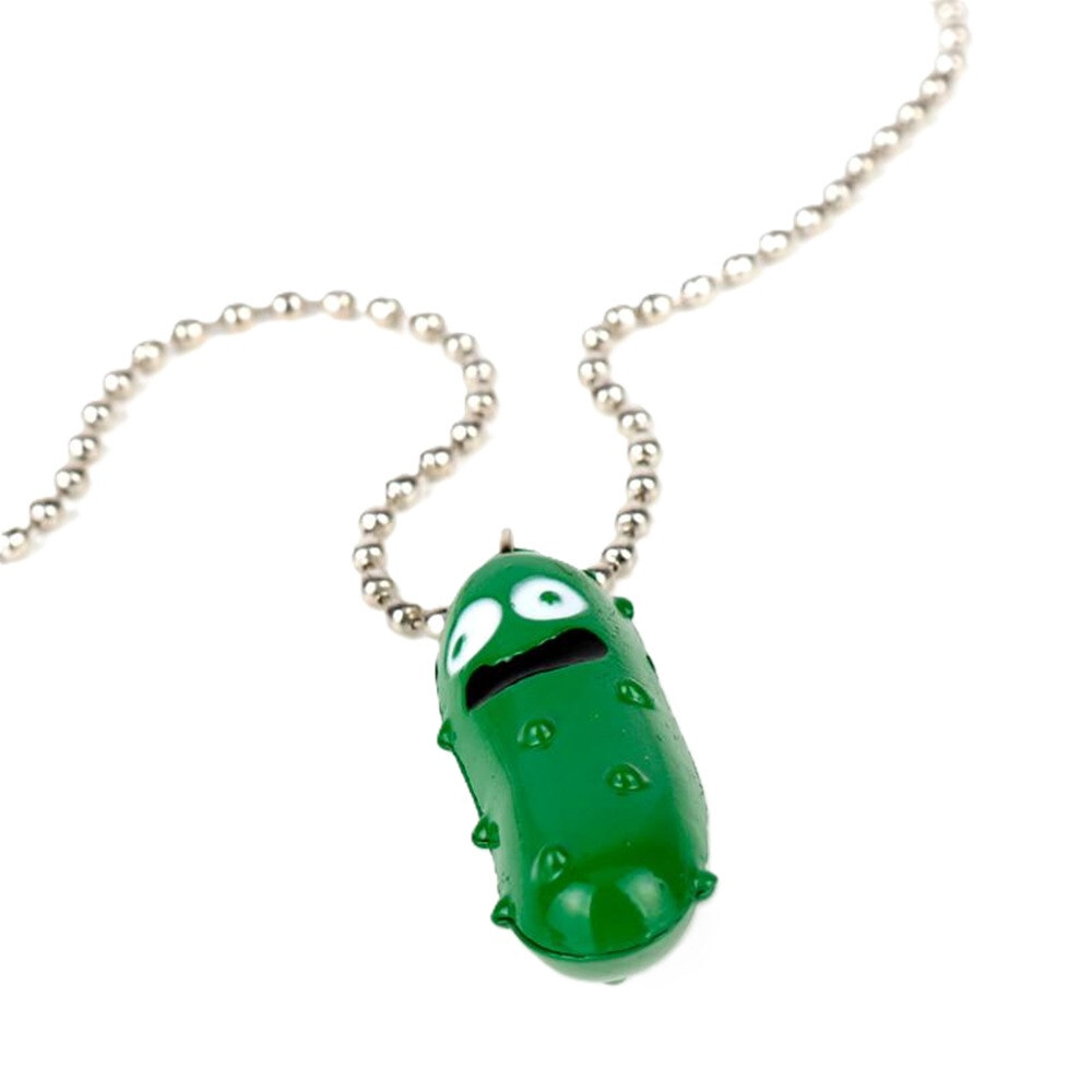 Funny Anime Cartoon Character RICK MORTY PICKLE RICK 3D Pendant Necklace Jewelry