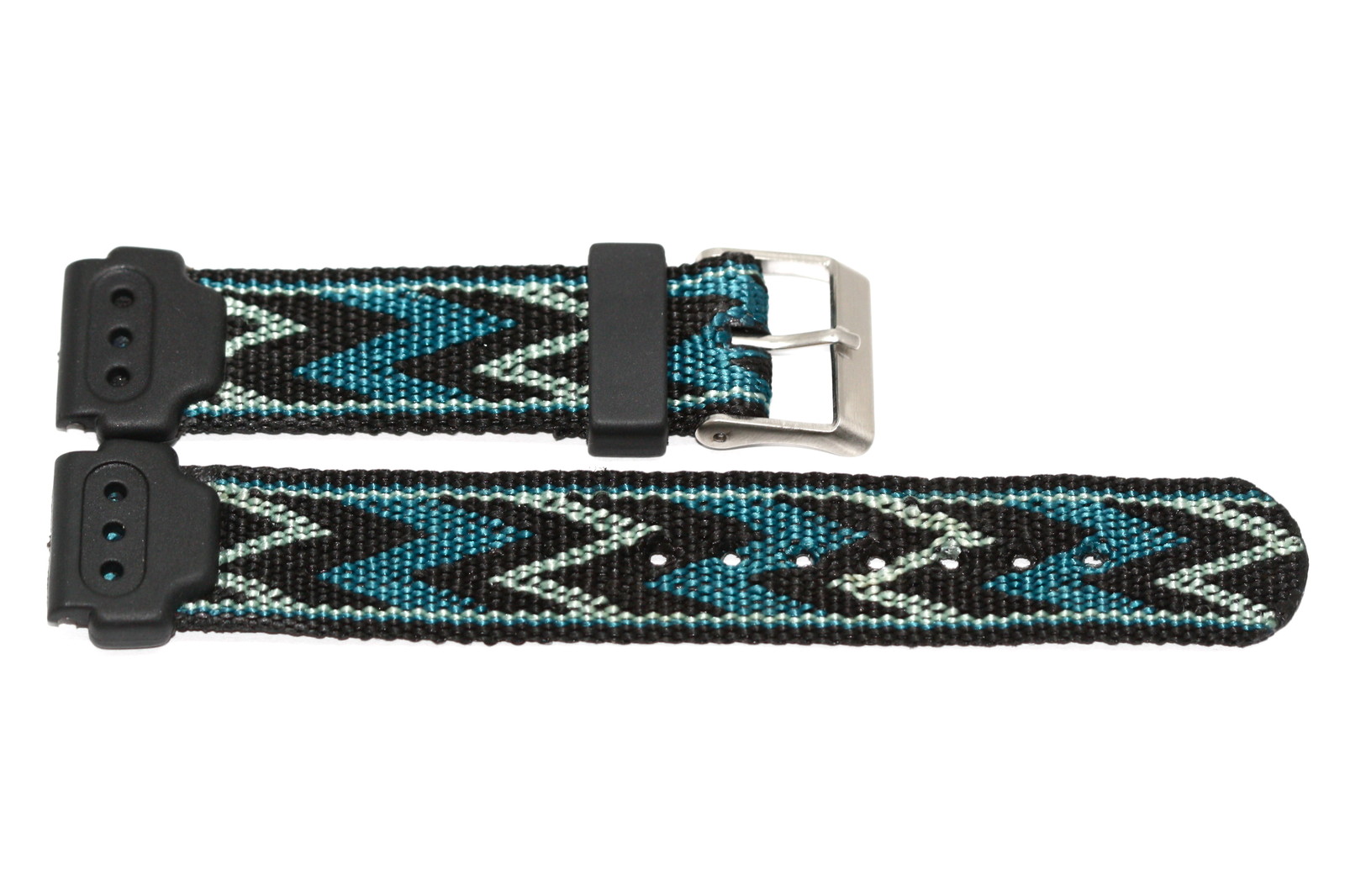 TIMEX 17MM NYLON RUBBER SPORT ACTIVE TRIBAL PRINT STEALTH WATCH BAND STRAP