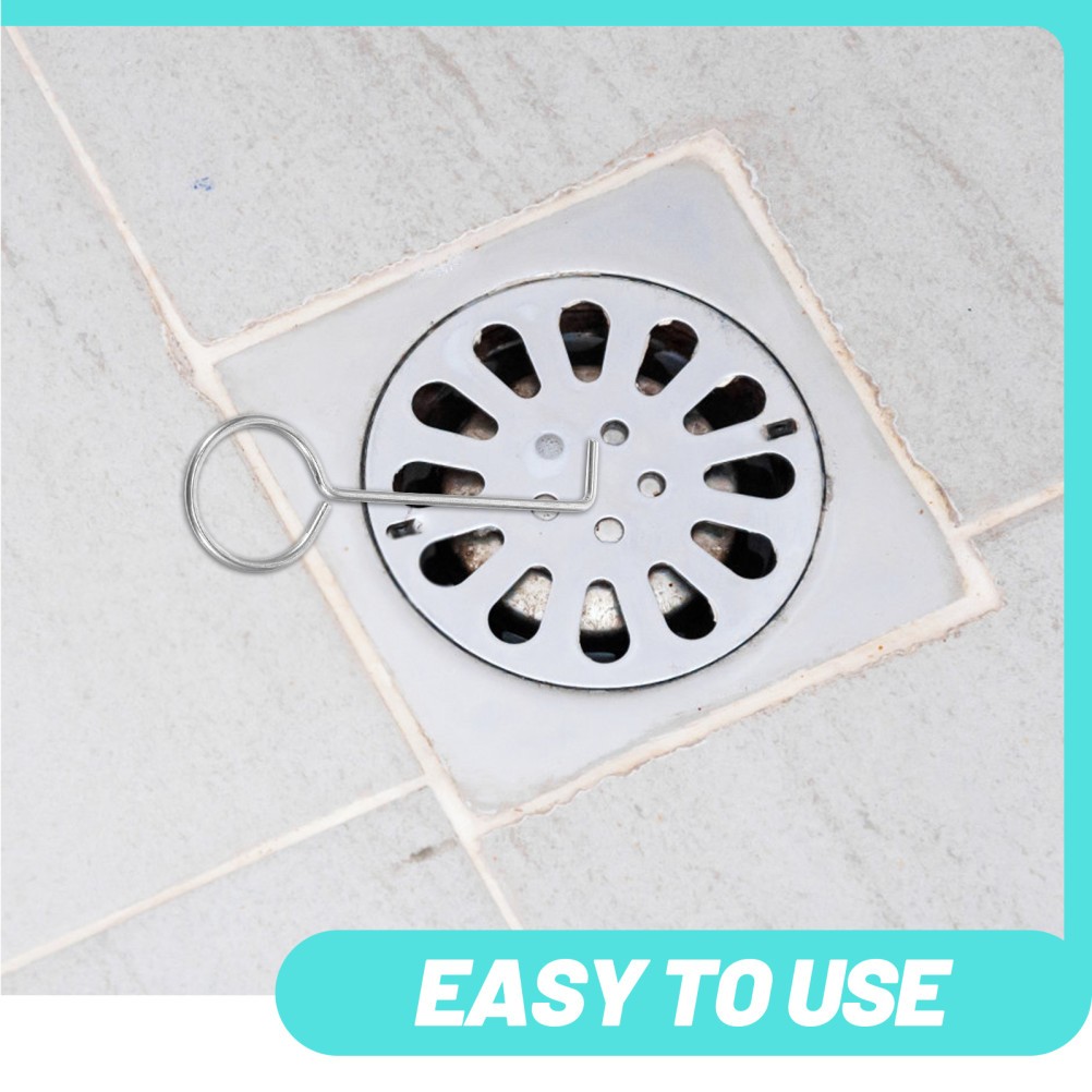 10Pcs Sink Strainer Lifting Hooks Metal Bathroom Drain Removal Tool Easy Storage