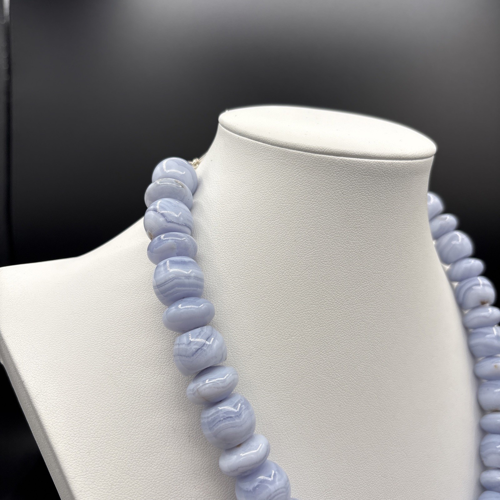 Mine Finds by Jay King DTR Blue Agate Nugget Necklace 925