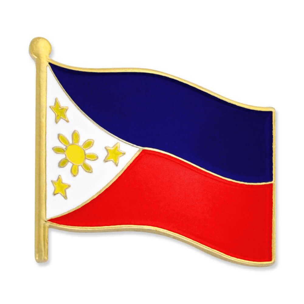 PinMart’s Philippines World Flag Enamel Lapel Pin 3/4”