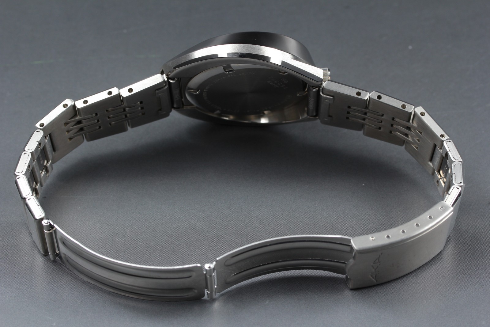 [Near MINT] Seiko Alba AKA V707-0A10 41mm Blue Qz Mens Watch Vintage 1987 JAPAN