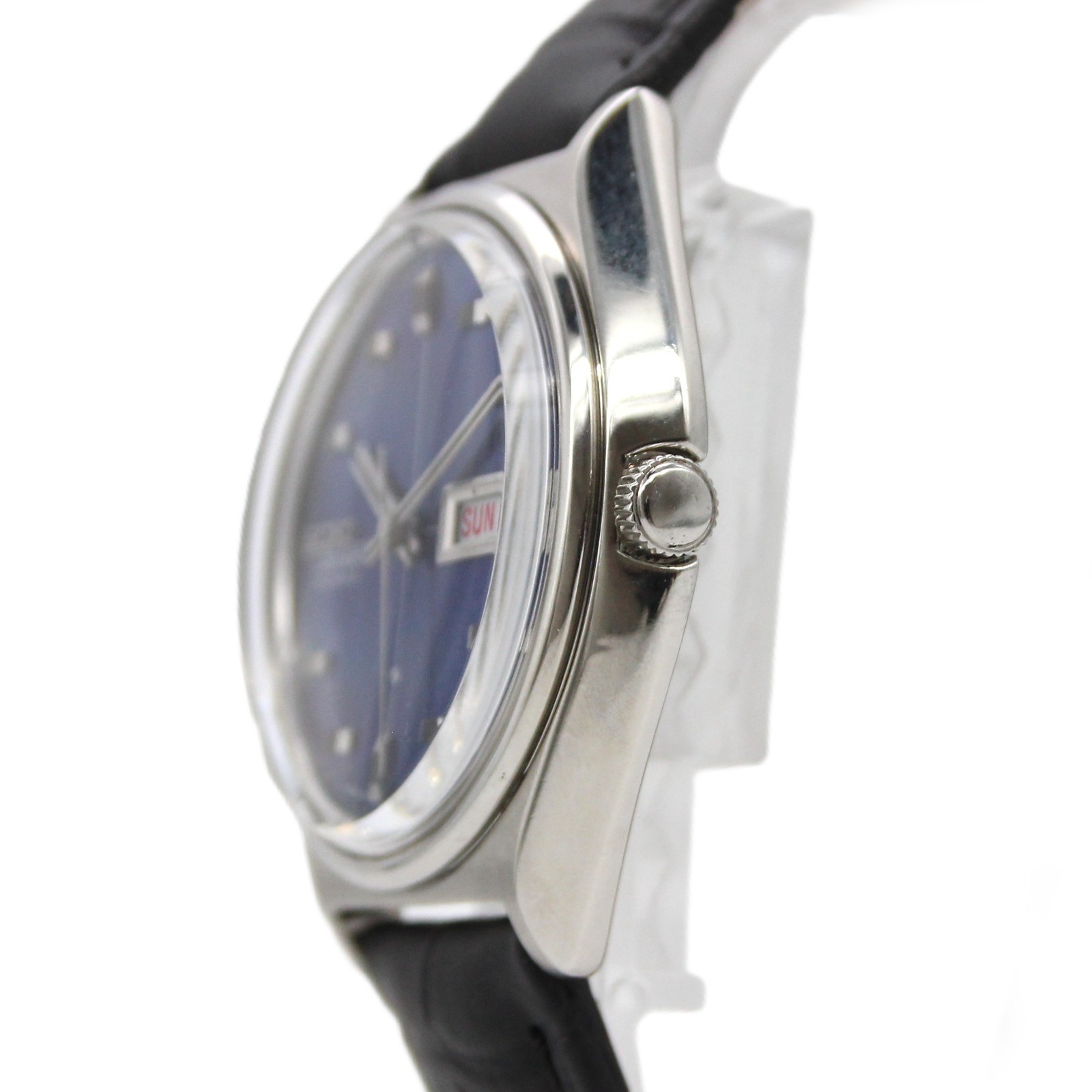 [N MINT] SEIKO LORD MATIC 5606-7010 Blue Automatic 37mm 25J Men’s Watch JP Z312