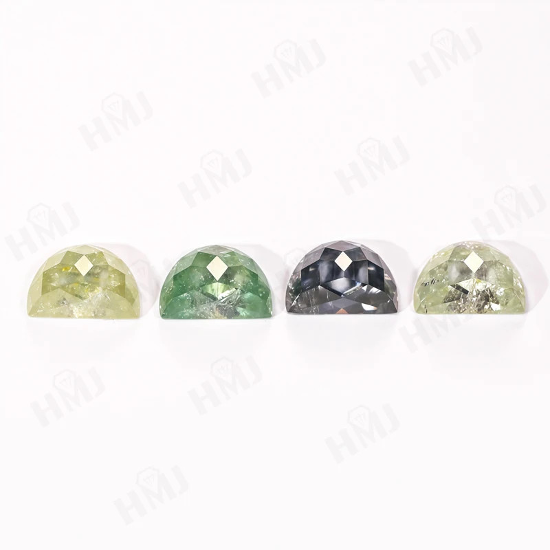 All Shape Salt & Pepper Moissnite Diamond Hexagon Kite Cut for Ring DIY Jewelry