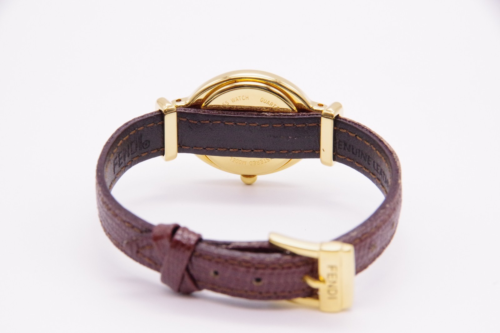 🎦Vintage! [Near MINT /Box] FENDI 640L Change Belts 5 Colors Qz Women’s JAPAN