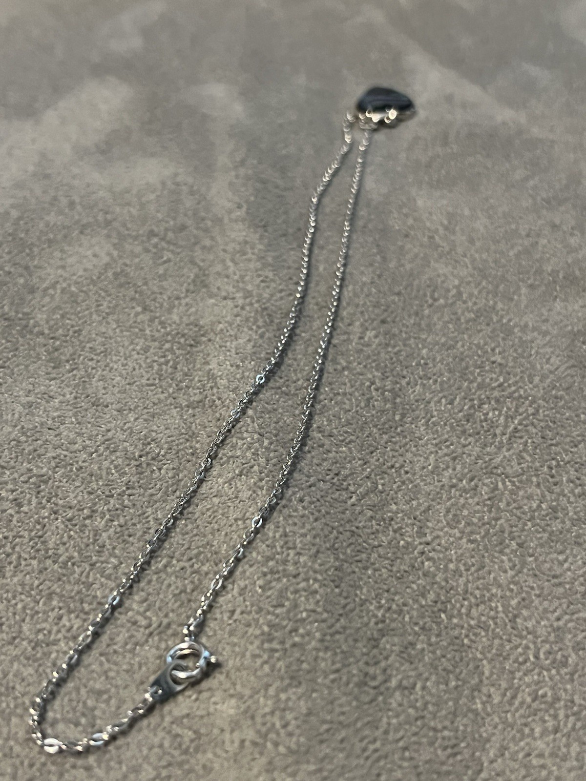 SN Stamped Abalone Silver Tone Necklace Heart Pendant Mermaid Shell Blue Green