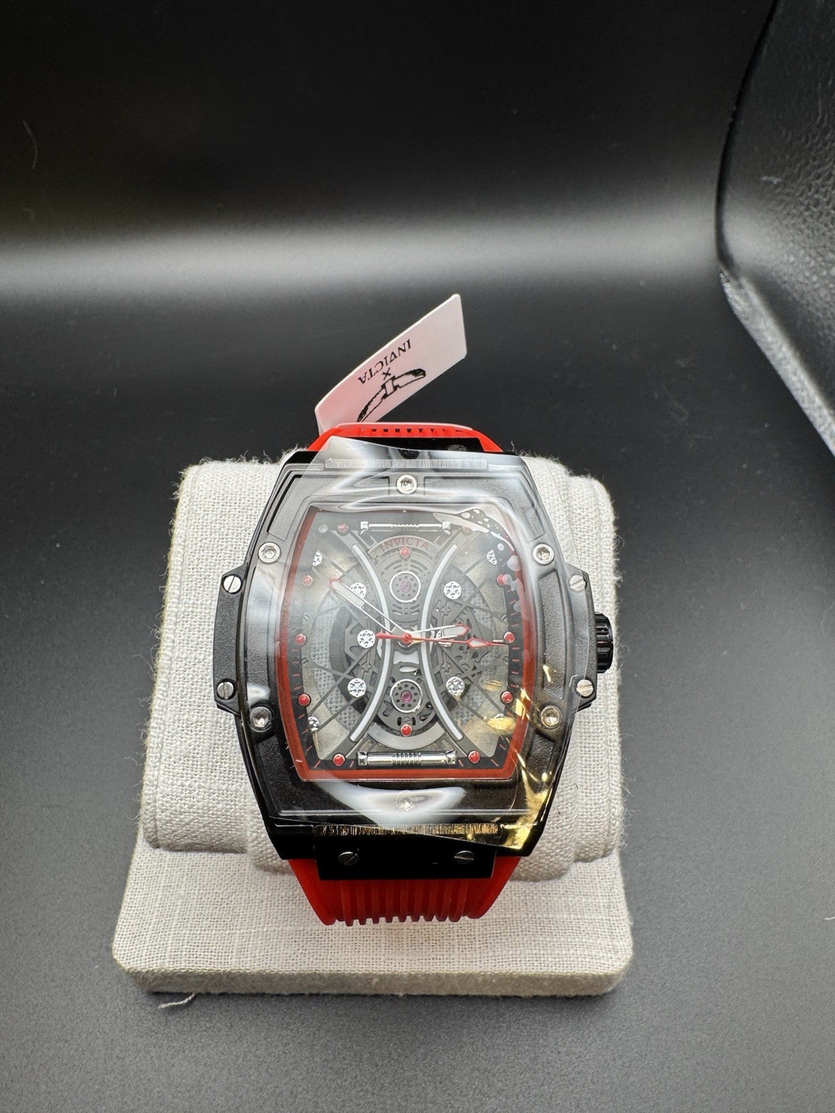 Invicta S1 Rally 69843 Automatic Skeleton Red Silicone Men’s Watch 30M