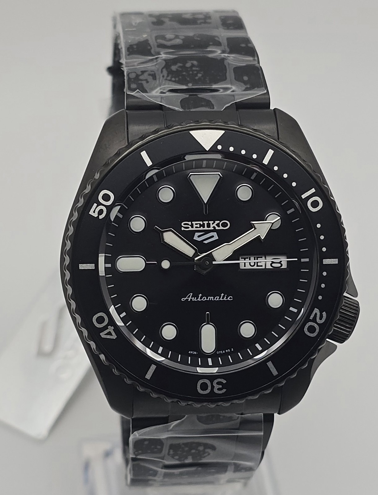 Seiko 5 Sports SRPD65K1 Matte Black Automatic Men’s Watch 4R36 New