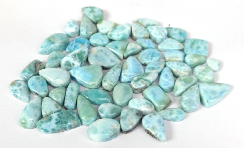 Sky Blue Larimar Loose gemstones Fancy Jewelry Making Wholesale Lot 71252
