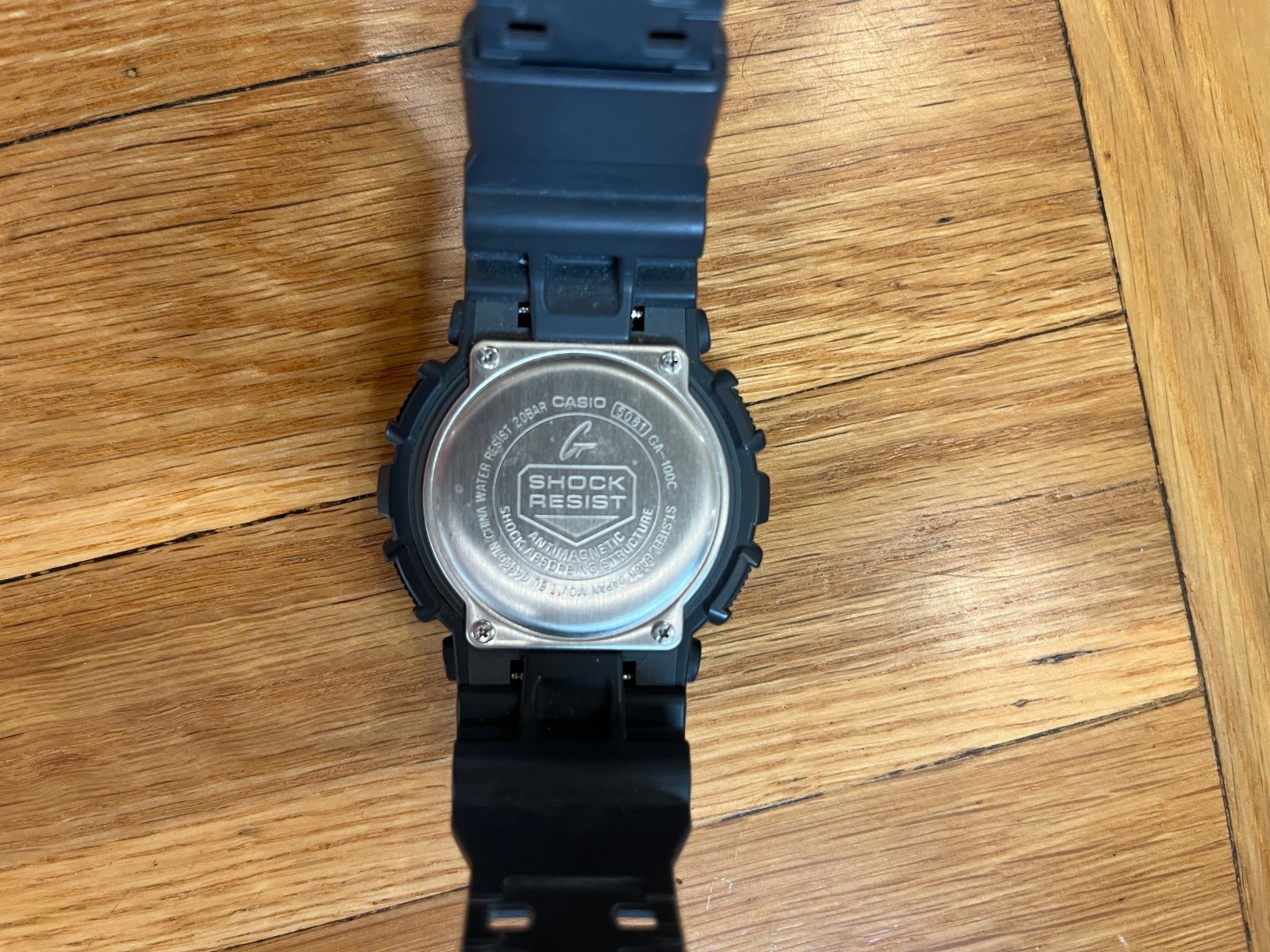Casio G-Shock GA-100C-8A Mens Ana-Digi 200M Watch Grey Turquoise Blue 5081