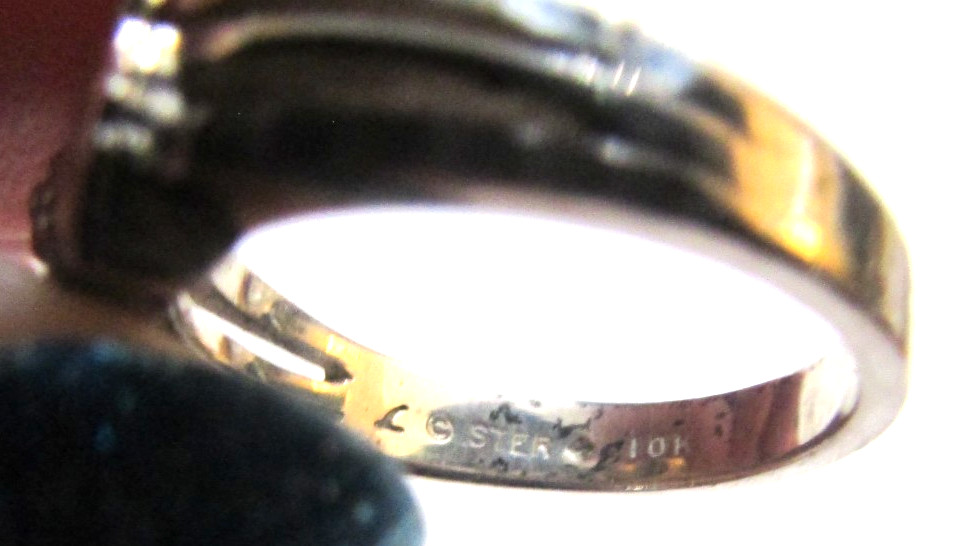 LANDSTROM’S BLACK HILLS GOLD & STERLING SILVER LEAVES TRIO RING SZ 9