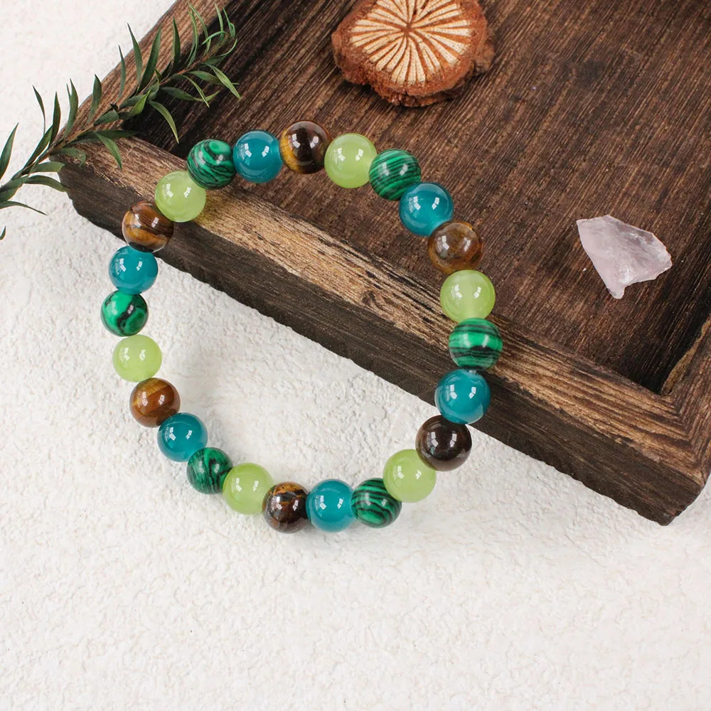rich money bracelet women tiki Bohemian Natural stone Tiger eye stone bangles