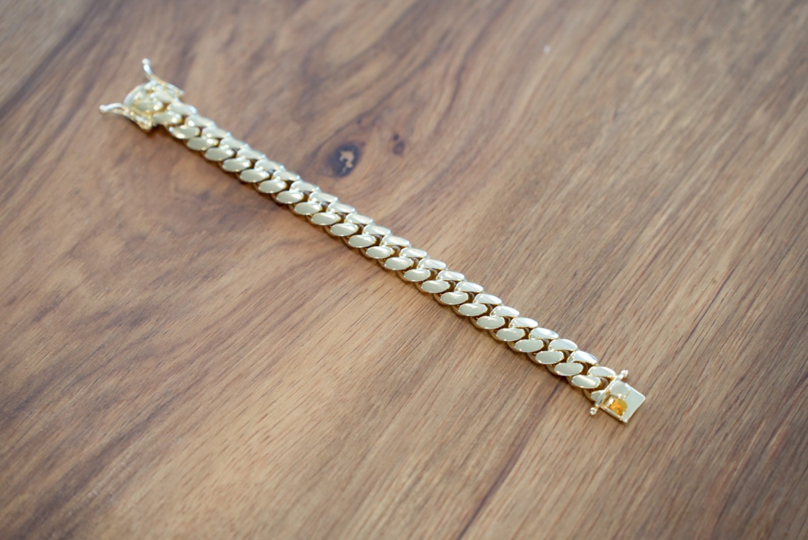 14K Yellow Gold 5x Plated | Miami Cuban | Bracelet | Solid | 7 inches | 12 mm