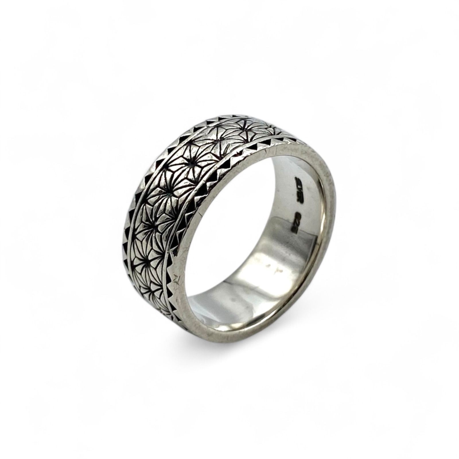 Japanese aesthetic Japanese pattern Silver 925 engraved 00s vintage ring silver