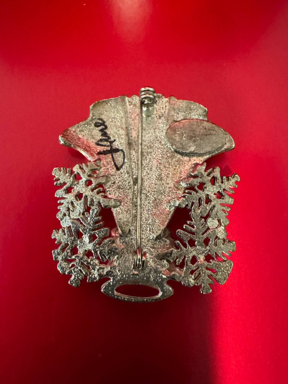 Vintage Jane Davis Limited Edition Signed Angel Brooch Pin