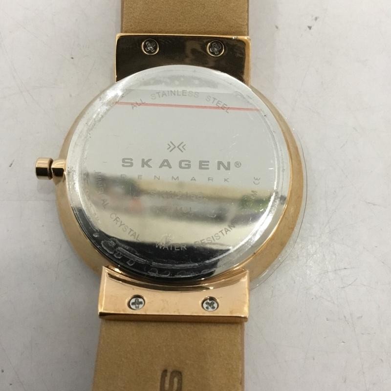 SKAGEN Analog (Quartz) Watch SKW2168 Leather Belt USED 2ND 10135183