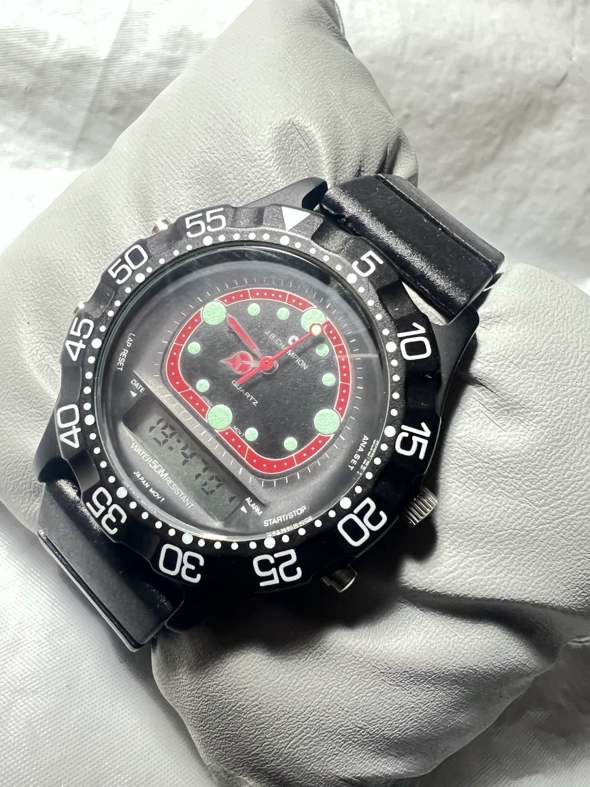 Jb Champion Classic,day/date, manual And Digital,40mm,WR50M, rotating, Black Rub