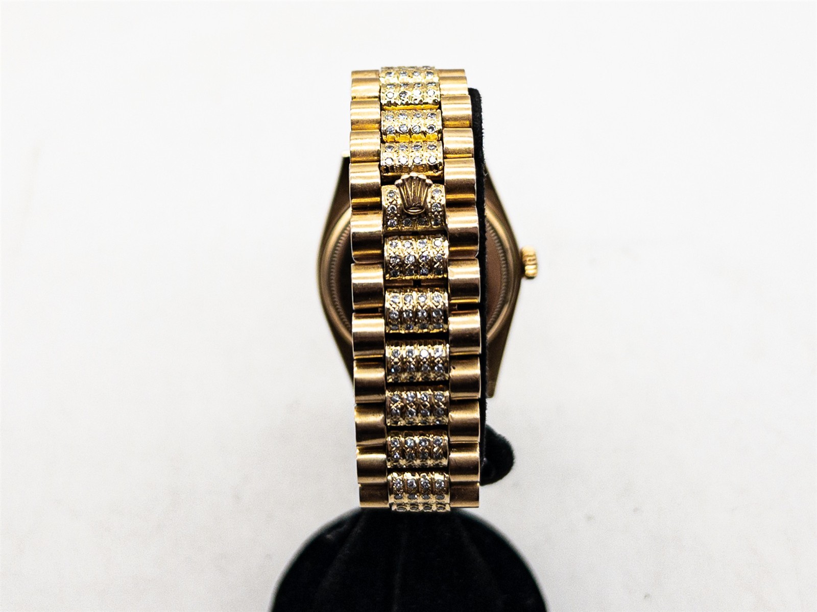 $50,000 18038 ROLEX MENS PRESIDENT DAY DATE 7ct Blue Sapphire Diamond Watch WTY