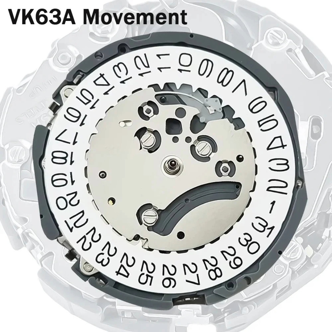 Japan VK63A Chronograph Quartz Movement with Battery VK63 VK61A VK67A Genuine