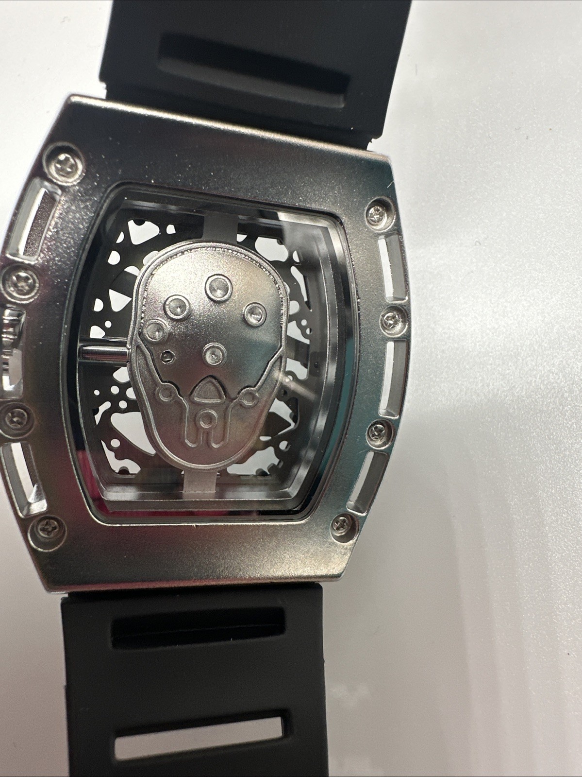 BIBI Skeleton Dial, Men’s Luxury Fashion Watch, Silicone Strap, 50MM, B0053