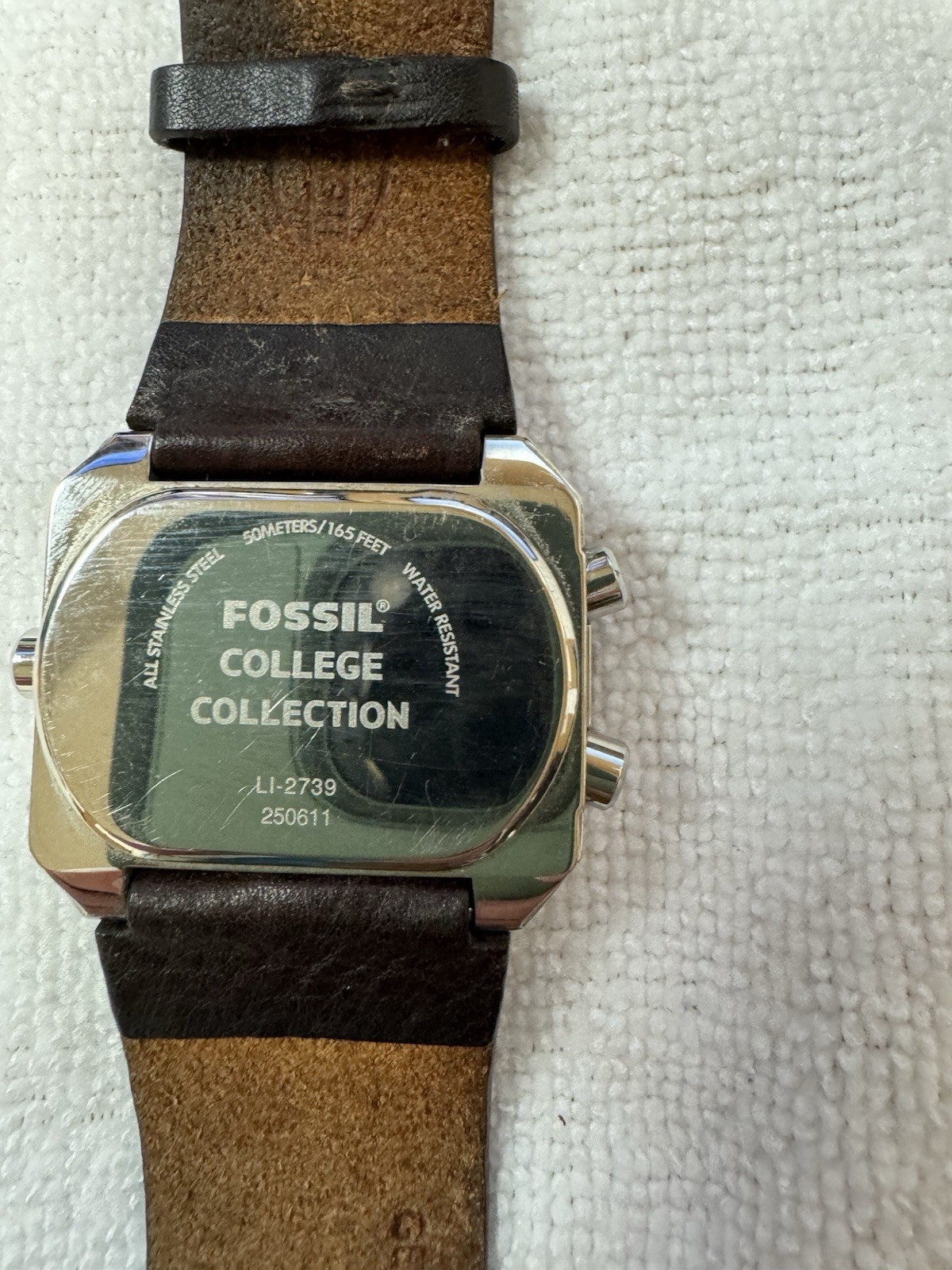 Mens Fossil Collegiate Collection Limited Edition Watch Texas Longhorn Rare
