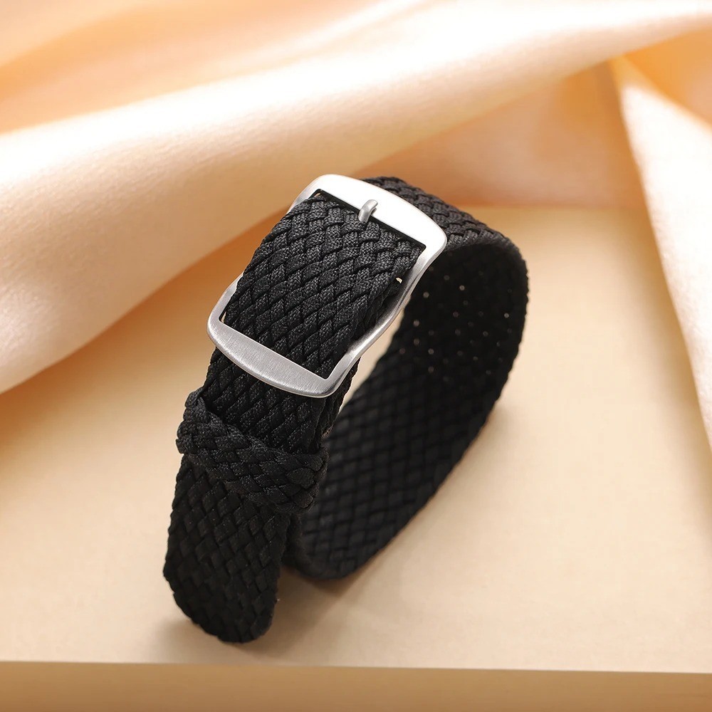 Perlon Woven Nylon Watch Band Strap Universal Replacement 18mm 20mm 22mm