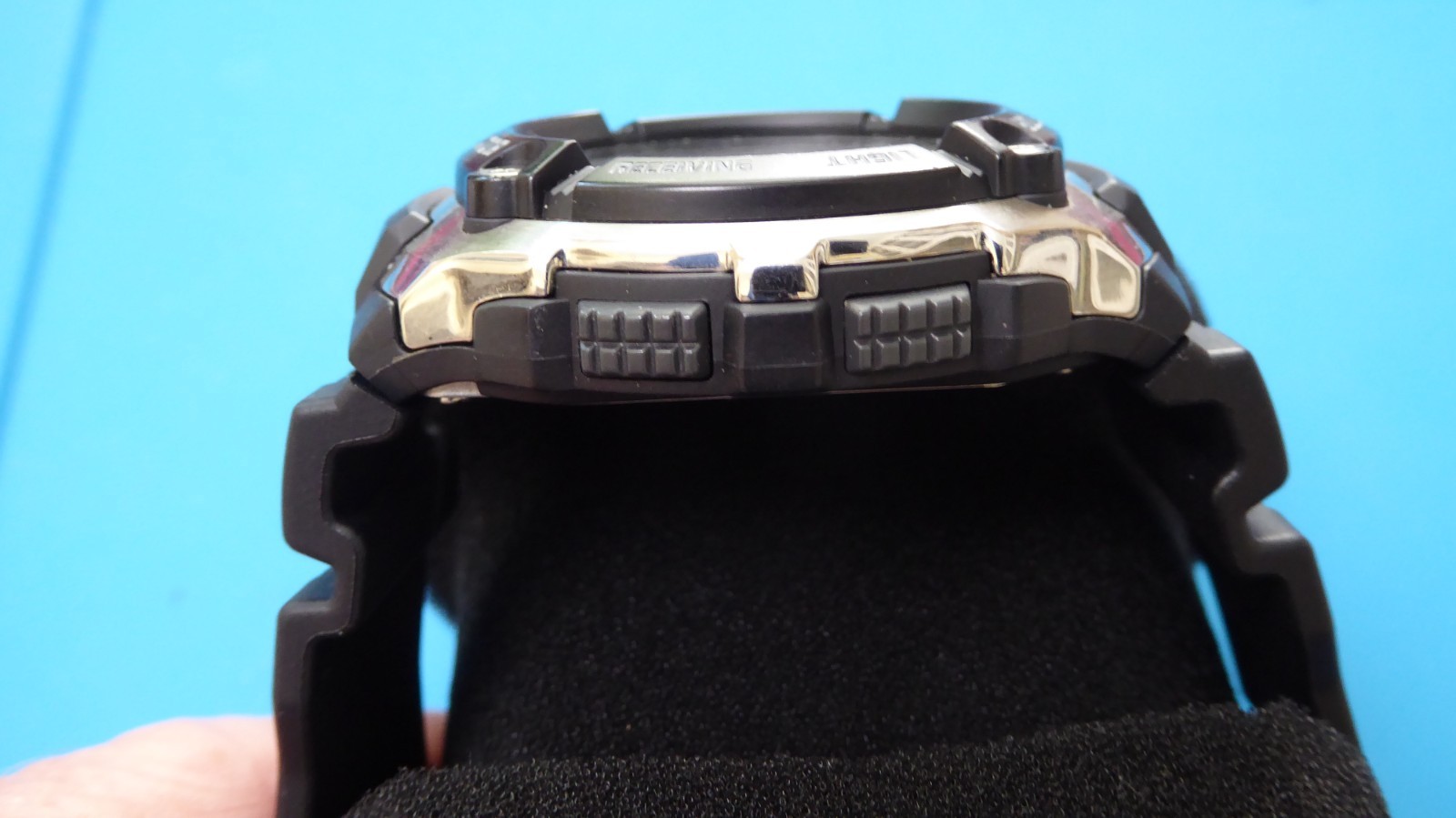Casio WV200A waveceptor atomic watch with black resin strap