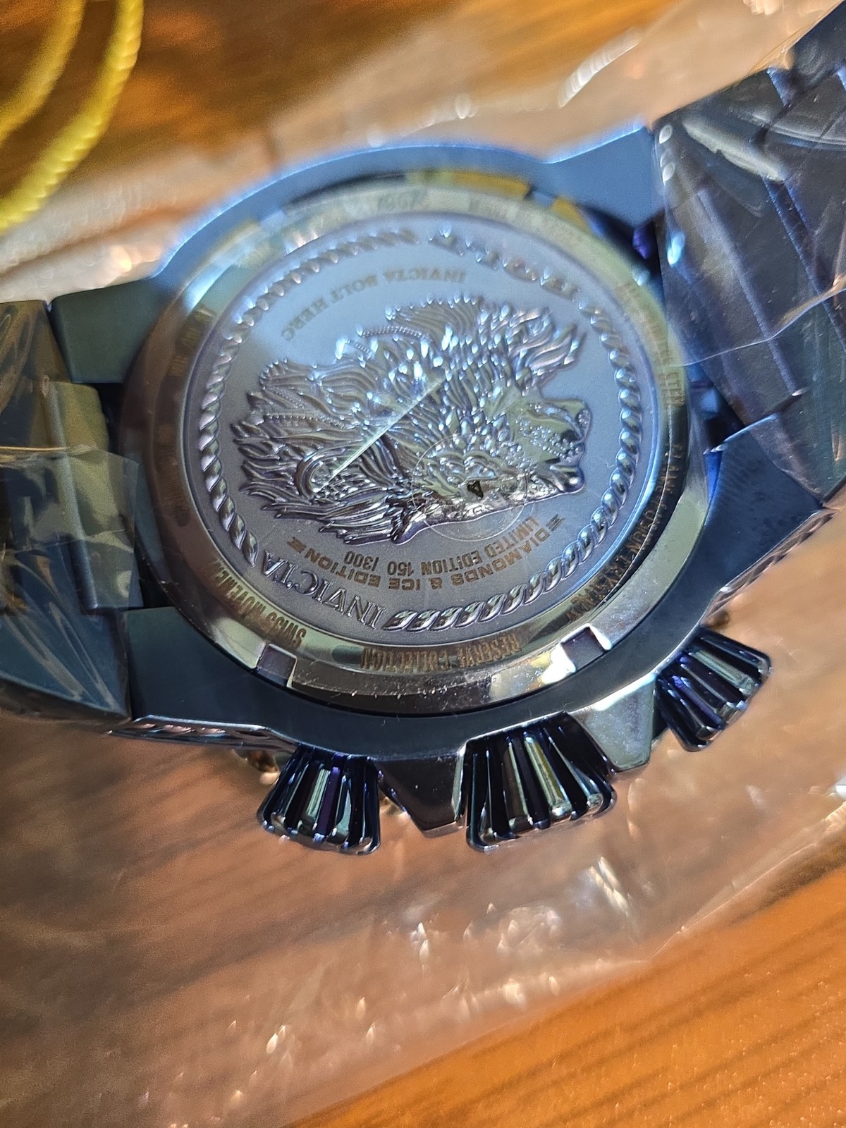 New Invicta Reserve Bolt Hercules 34282 Lim Ed Ice Blue Ronda Z60 539 Gen Diamon