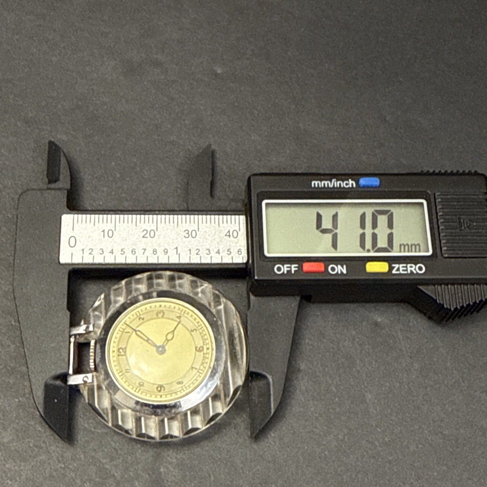 RARE! Art Deco Lucite Case ANDRE WYLER 15J Pendant Watch, Made In France-RUNS
